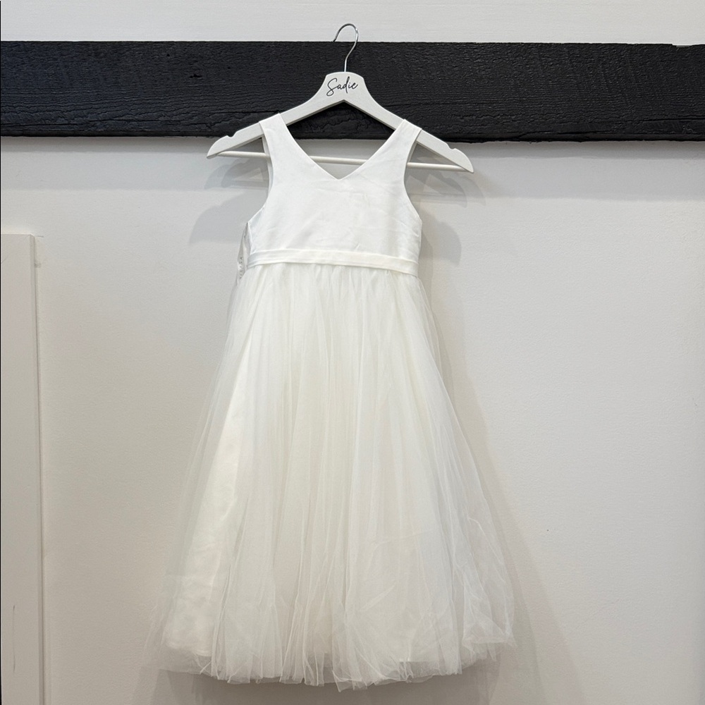 Azazie Elegant Ivory  Flowergirl Dress
